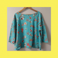 KylieJane Swing top -blue floral