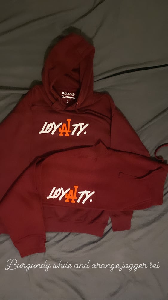 Image of Burgundy set