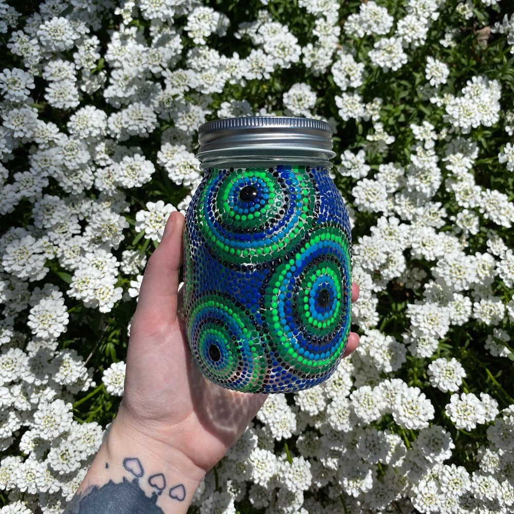 Image of cool circles stash jar