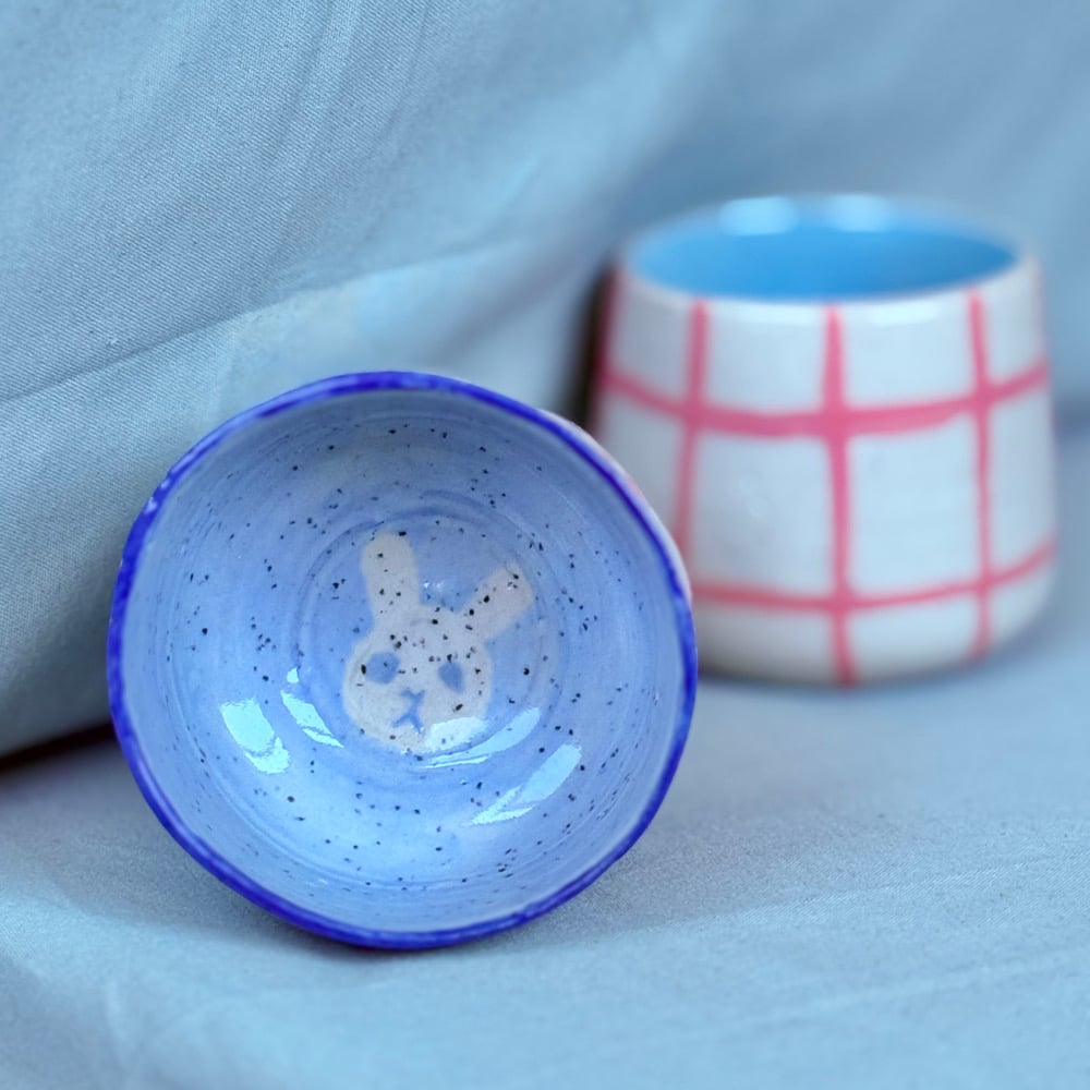 image of blue bunny cup