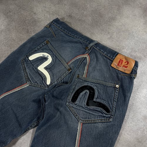 Image of Evisu Jeans, Waist 30” x 30”