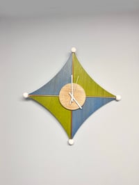 Image 1 of Green & Teal Sail Clock
