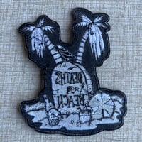 Image 4 of DEATH’S A BEACH 5” Embroidered Sew-on/Iron-on Patch