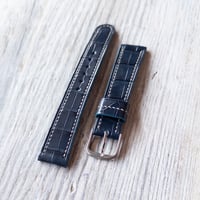 Image 3 of Alligator In 40's Style - Navy Blue