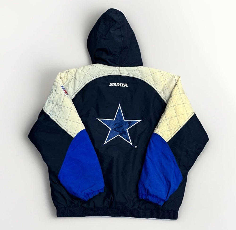 VTG 90s Dallas Cowboys Starter Zip Up Jacket Sz XL | Casa Vintage