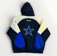 Image 2 of VTG 90s Dallas Cowboys Starter Zip Up Jacket Sz XL