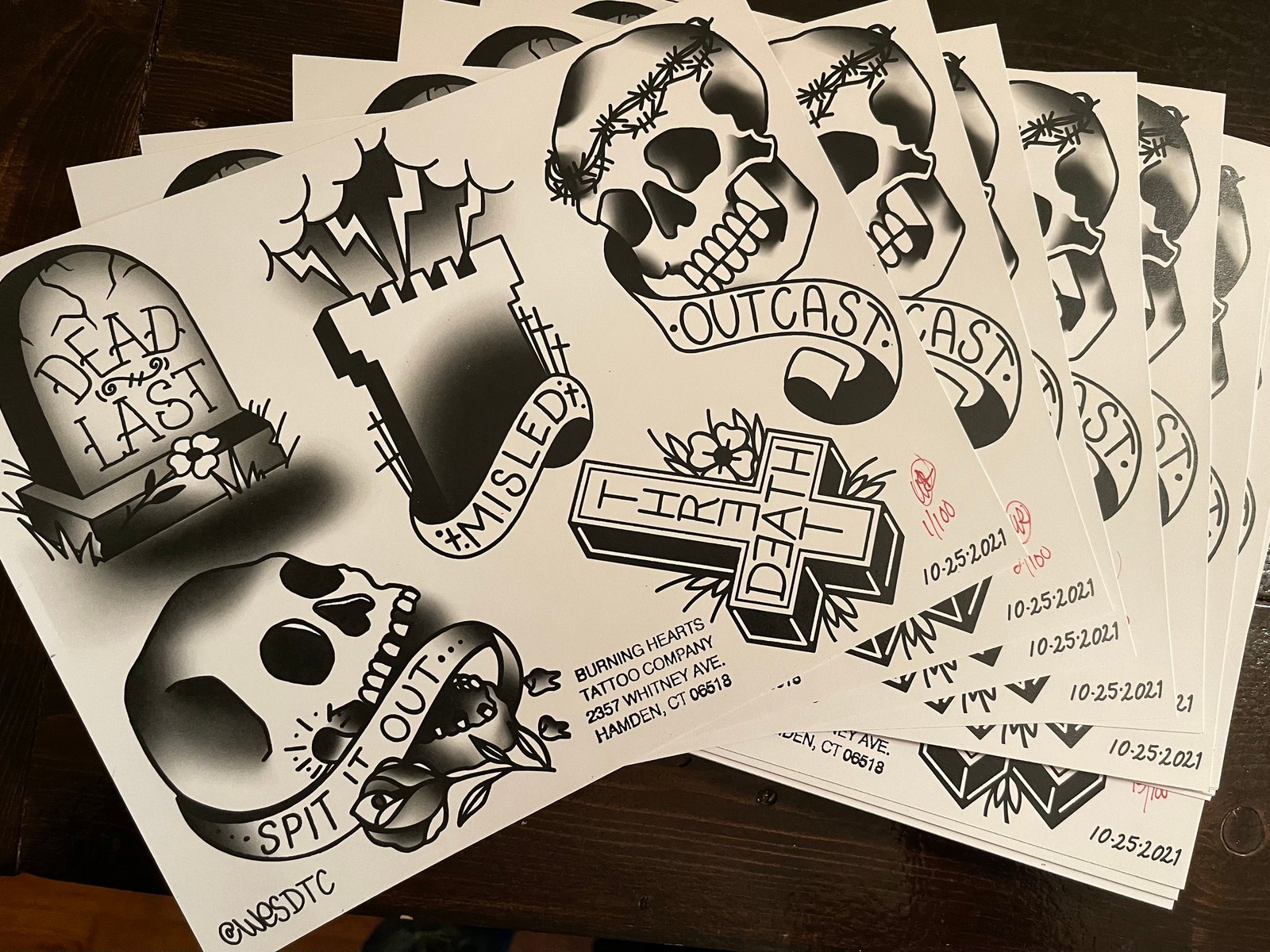 Death Threat tattoo flash #2 by Wes | DEATH THREAT