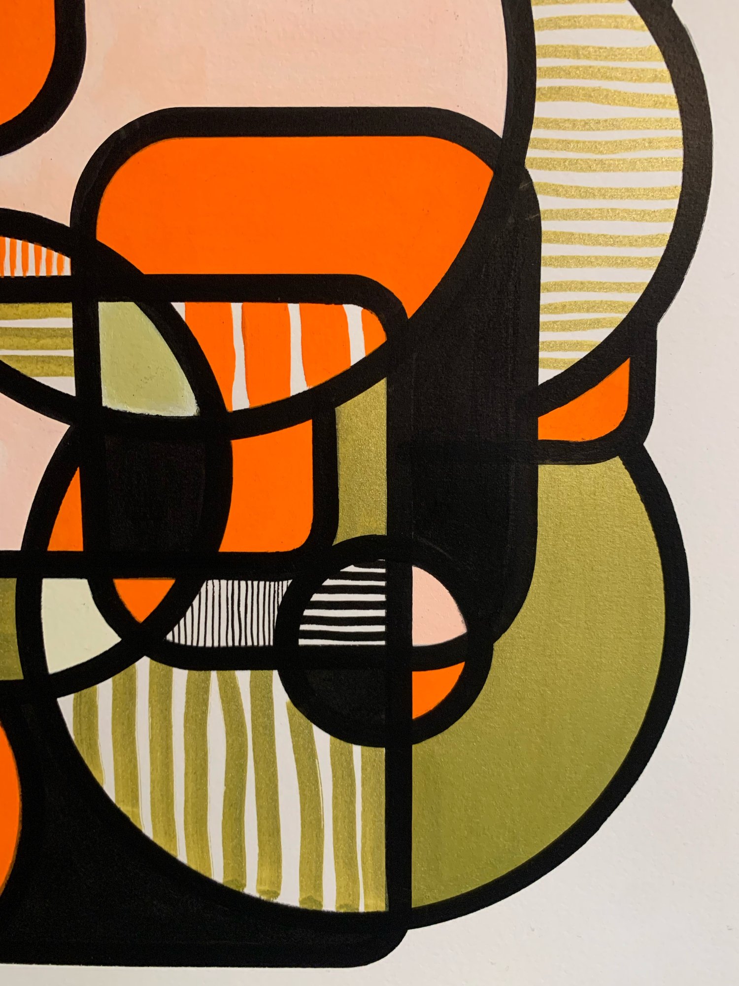 Image of 'Golden sunshine' Unframed Acrylic Painting on 300gsm Cotton Paper