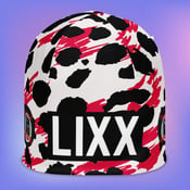 Image of LIXX - Richard Thomas - Deus Crux Records Logo - All-Over Monae Design HA  Print Beanie