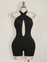 Image 1 of Cross Halter Sexy Jumpsuit
