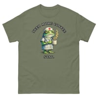 Image 5 of Need More Coffee STAT Nurse Frog Unisex T-Shirt