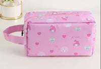 Pink makeup bag