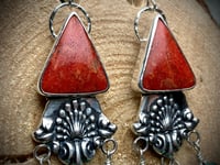 Image 3 of Southwestern Silverware Earrings 