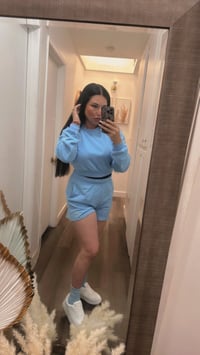 Blue short set 