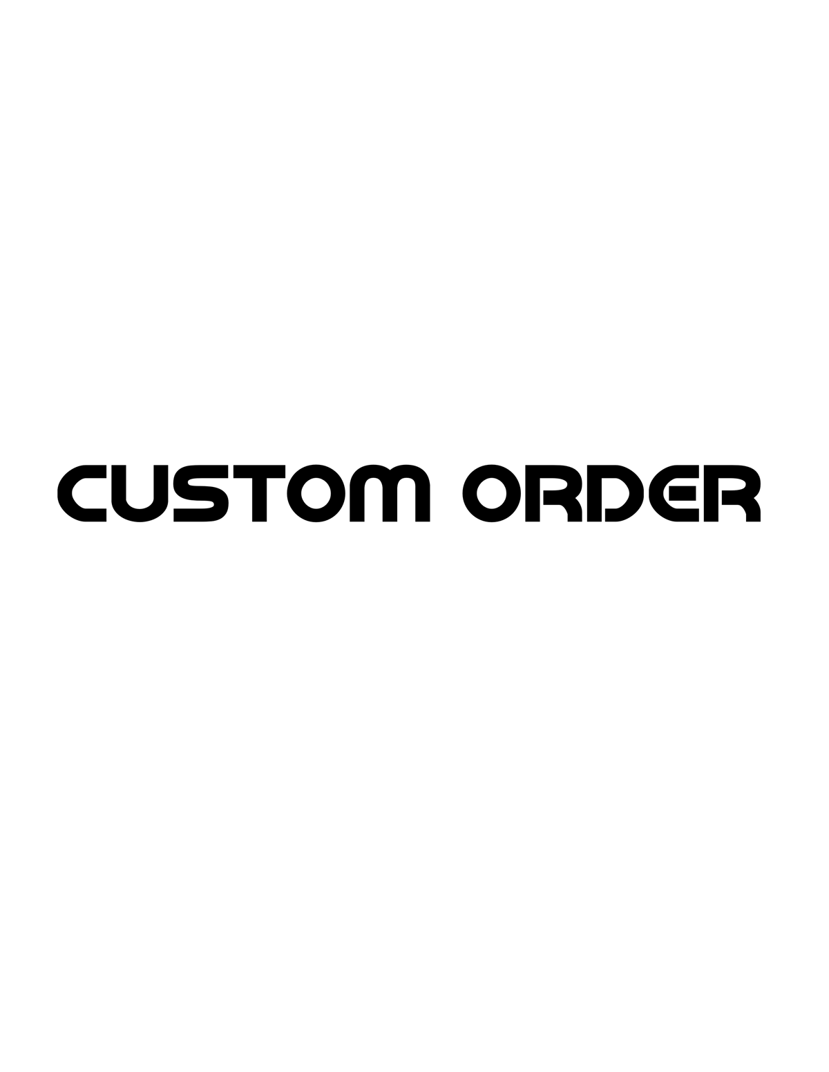 Image of Custom order 