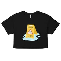 Image 2 of Caution I'm a mess crop top