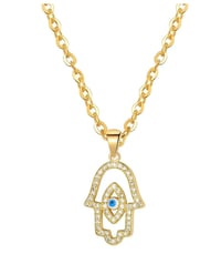 Image 2 of     Golden Protection Evil Eye Necklace