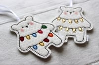 Image 2 of Fairy Light Polar Bear Decoration 