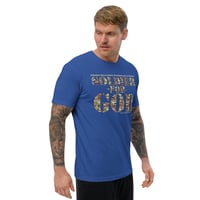 Image 7 of Soldier For God Dark Fitted Short Sleeve T-shirt