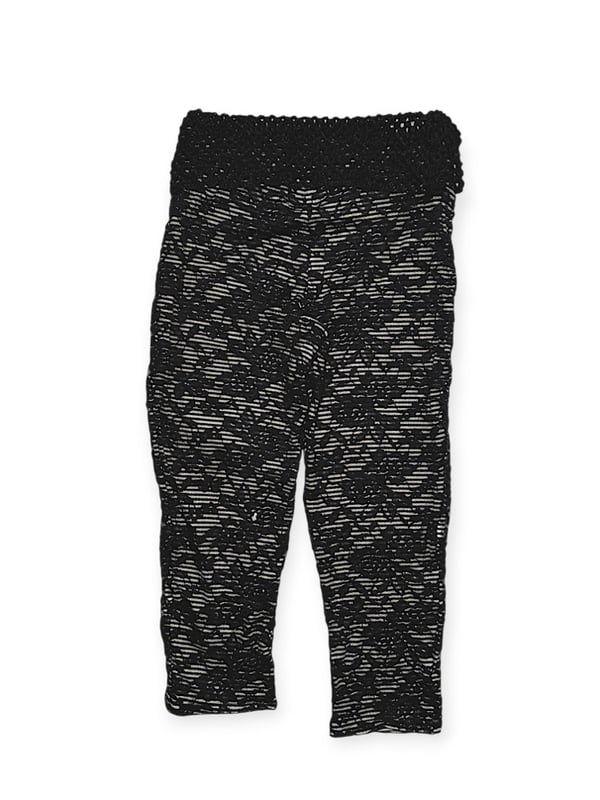 striped lace capris