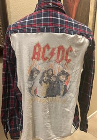 Vintage Blue/Ref/White Cotton Shirt AC/DC