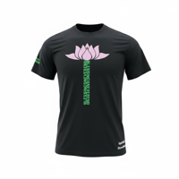 Image 3 of BNE Lotus Flower Tee (black)