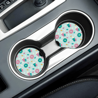 Image 2 of Donut Coffee Car Coasters - 2 pack