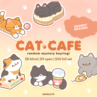 Image 2 of Cat Cafe | Random Mystery Keyring