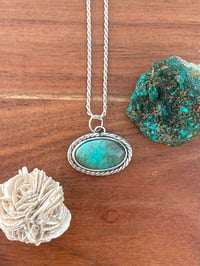 Image 2 of Turquoise Silversmith Pendant