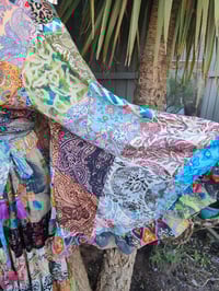 Image 6 of Patchwork Stevie top purple bigger tassels