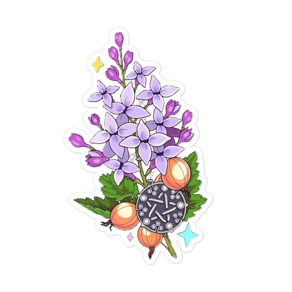 Image of Witcher Flowers Sticker