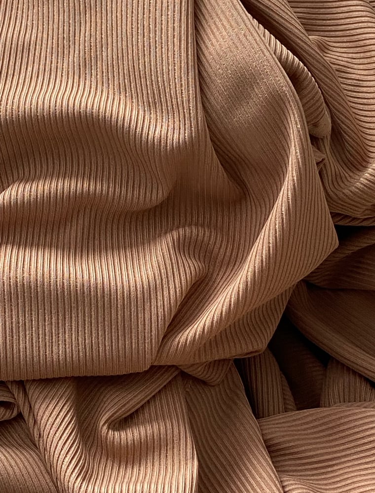 Image of HAAYA OPEN | New Dark Beige Ribbed