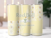 redbull yellow daisy 20oz tumbler