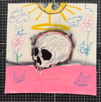Skull In The Sunshine original painting