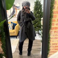 Image 2 of Belted Gray Coat (WORN)