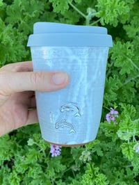 Image 1 of Dolphin Decorated Travel Cup