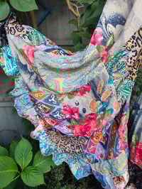 Image 5 of Patchwork Stevie top purple bigger tassels