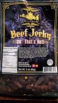 Image 3 of 👑The Armored Kingdom 100% Grass Fed "OH" That's Hot! Beef Jerky🌶🍖