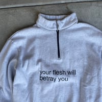 Image 2 of your flesh quarter zip small