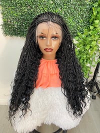 Image 5 of Half up half down braided wig