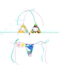 Image 1 of flower field snail bee flower Hellokitty