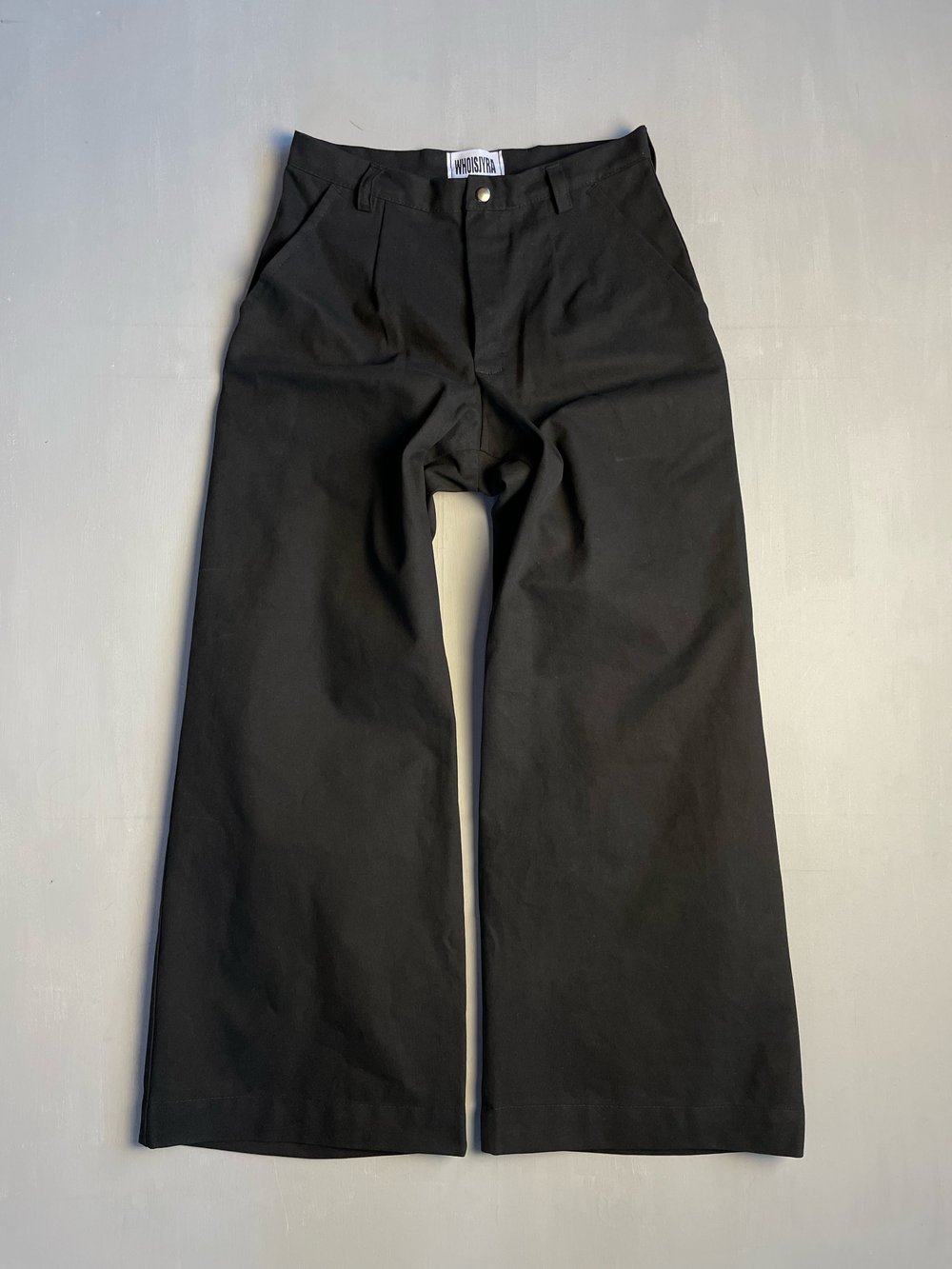 back pleat pants