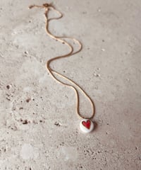 Image 2 of Collana • Cuore - Sei. Bianco