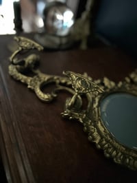 Image 5 of Magnifique porte-manteaux avec miroir, de style rocaille, fin XIXème siècle 