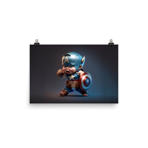 Image of Marvel Babies - Captain America ALT 01 | Photo paper poster