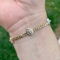 Image 2 of Virgen D Guadalupe medallion bracelet