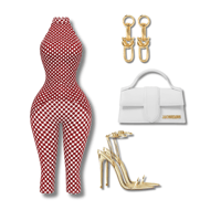 Image 1 of Polka Dot Obsession Romper(Red)