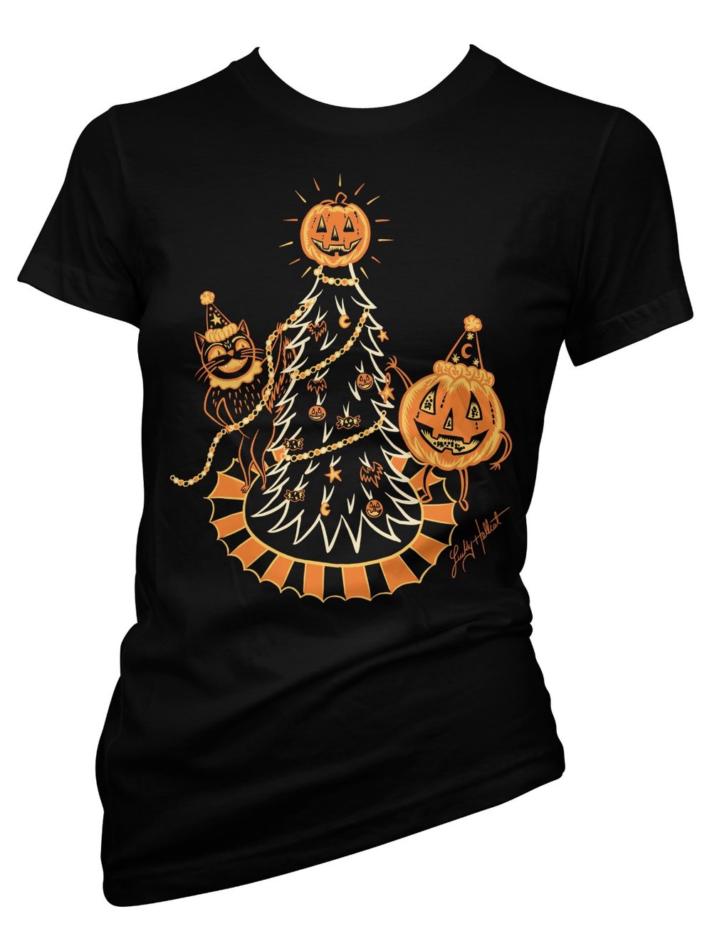 Womans Trick or Tree t-shirt