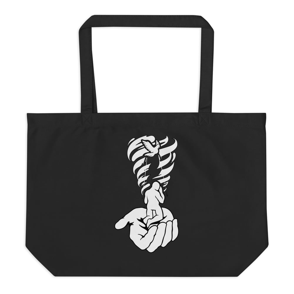 Image of Stir Up The Gift Large Organic Cotton Tote - Black