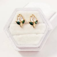 Image 2 of White Tulip Earrings